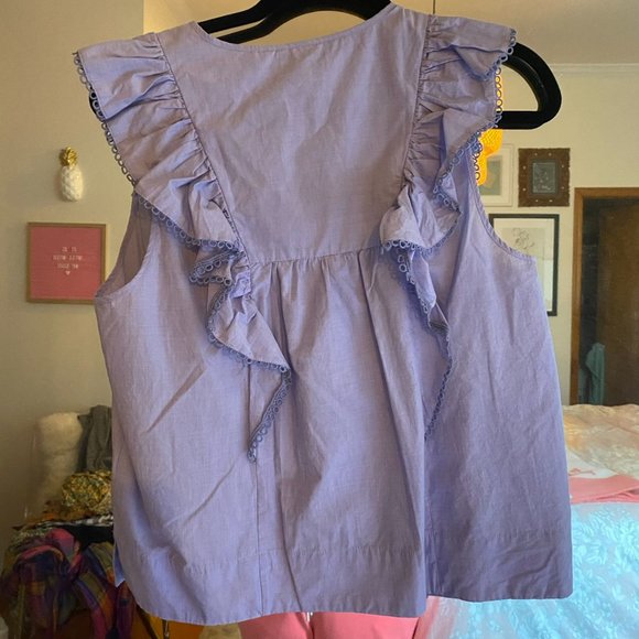 *NWT* J. Crew Ruffle-Front Top - Picture 3 of 4